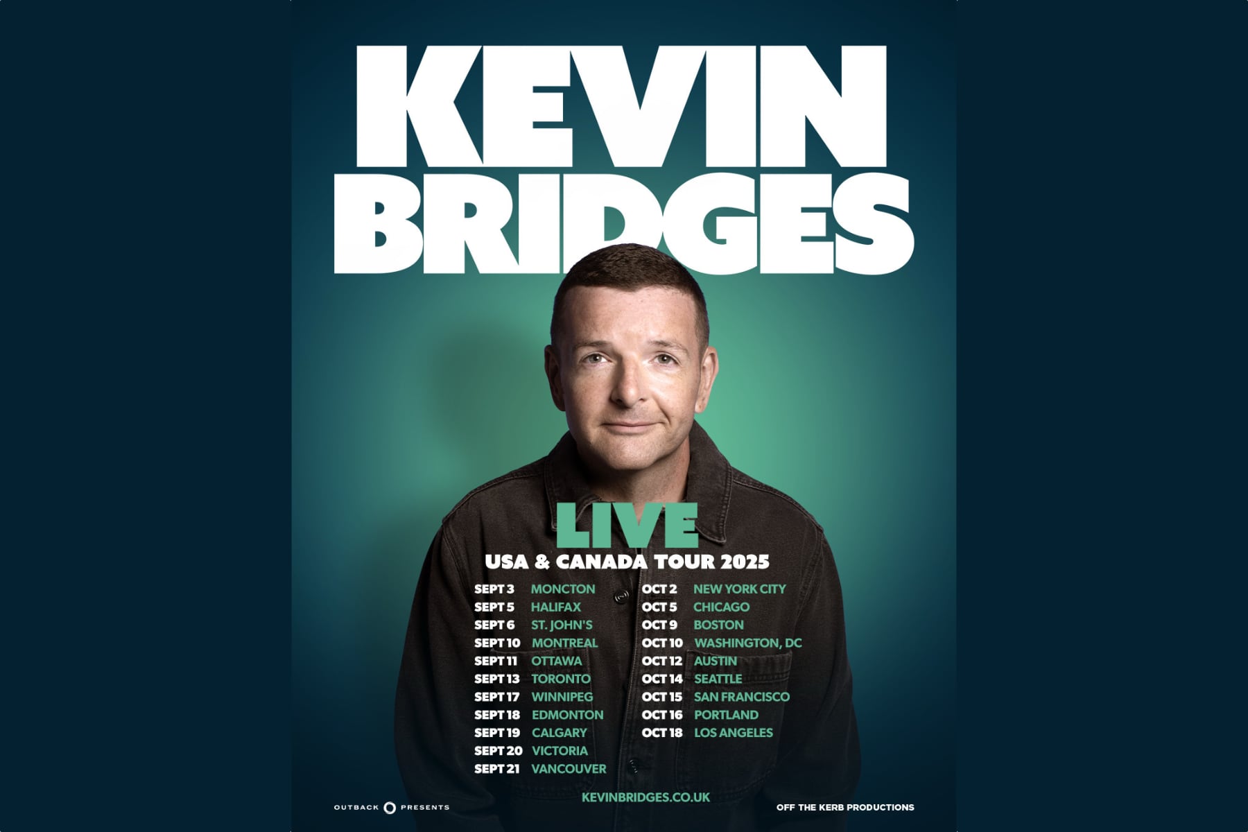 Kevin Bridges Announces USA and Canada 2025 Tour